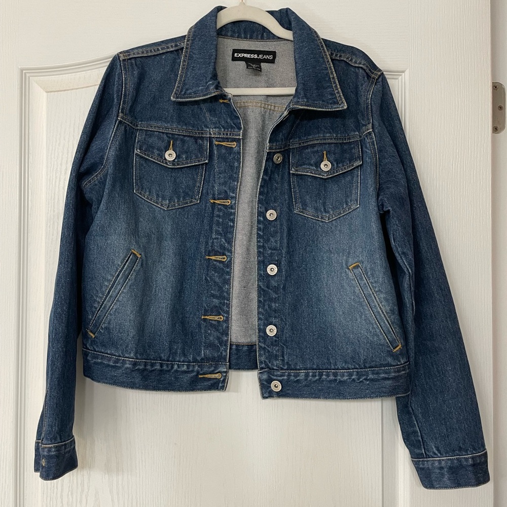 Express Women's Dark Blue Denim Jacket